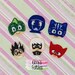 Set of 4 PJ Masks Feltie, Felt Appliques, Felt Embelishment, Set of 4
