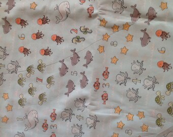 Sea creatures numbers quilt