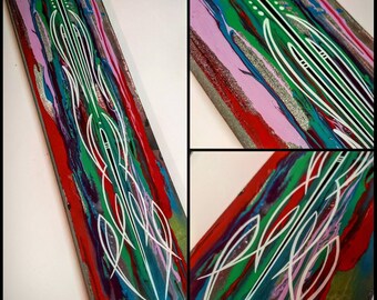 Hand Painted Pinstriped Art