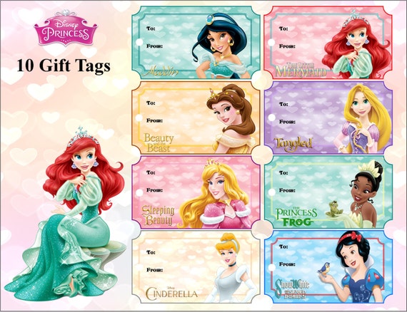 disney princess gift tags disney printables princess