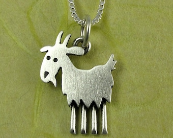 Tiny goat necklace / pendant