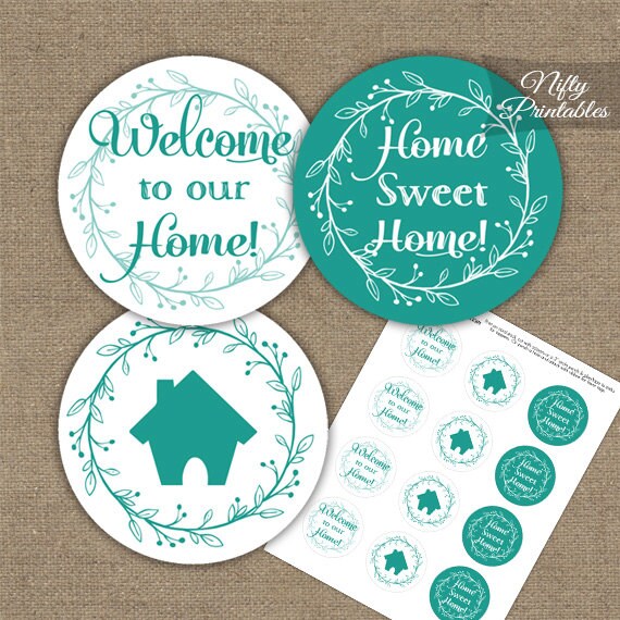 Housewarming Cupcake Toppers Printable House Warming Party Housewarming Cupcake Toppers Printable House Warming Party