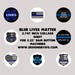 2.747" Round Blue Lives Matter Badge a Minit 2.25" Button Images BAM Instant Download Police Support, Back the Blue, Thin Blue Line