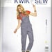 Kwik Sew 3897 Xsmall - medium new uncut womans overalls - coveralls