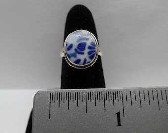 Vintage Sterling Silver Pottery Shard Ring / FDM