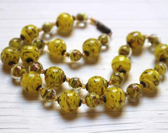 vintage venetian sommerso necklace