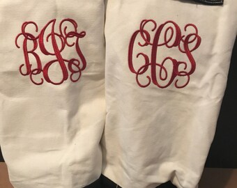 Monogrammed Laundry Bag/ Drawstring Laundry Bag/ Canvas Laundry Bag
