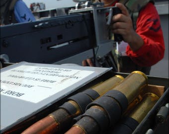 Poster, Many Sizes Available; .50 Caliber Bmg Browning Machine Gun Ammunition
