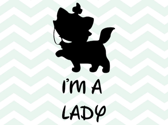 Download I'm a lady SVG silhouette Aristocats SVG Disney