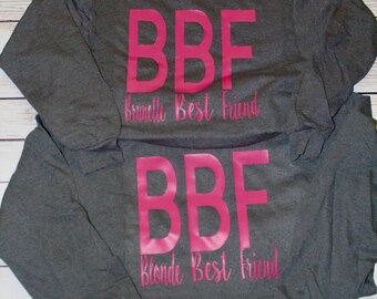 Best friend sweatshirts / best friend outfits / gifts for best friends / christmas gifts / friendship gifts / matching friendship sweaters