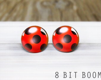 Miraculous Ladybug Earrings - Hypoallergenic Nickel Free Earrings