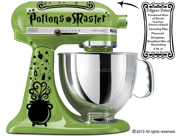 Download Potions Master Decal Kit for your Kitchenaid Stand Mixer