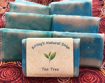 Homemade Goat Milk Soap- Tea Tree Delight