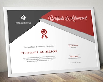 curved border corporate business certificate template for ms