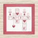 Buy 2 get 1 free Home family love cross stitch pattern PDF heart words cubes home room decor motivate crossword lovely family embroidery