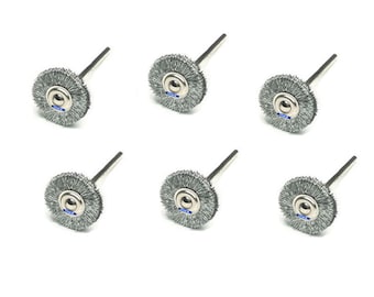Mounted Steel Wheels 1" Crimped Jewelry Foredom Dremel Rotary Tool - Pkg Of 6 WA 100-173-6