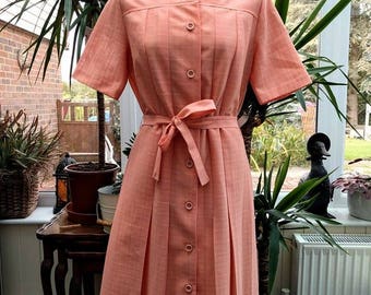 1950's/1960's St Michael Peach Dress