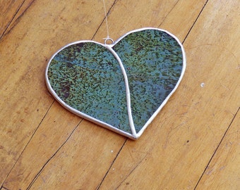 Valentine's Day Decor Funky Uroboros Glass Heart