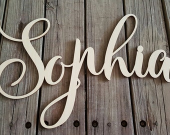 Wooden Name - Name Wall Hanging - Nursery Wall Hanging - Dorm Room Wall Hanging