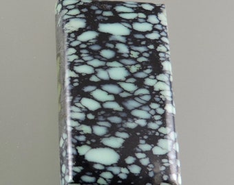 Spiderweb Variscite Cabochon, Variscite Cab, Spiderweb Cab, Green Variscite Cab, Pendant Cab, Gift Cab, C2986, Hand Cut by 49erMinerals