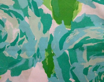 poolside blue first impression poplin cotton fabric square 17"x17" ~ lilly pulitzer