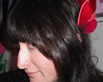 Butterfly Ear Wings Christmas Red