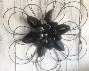 Metal Flowers, Wall Decor, Patio Decor, Back Porch Decor,