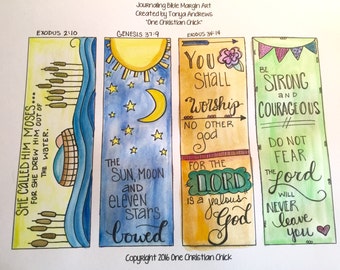 Be Strong and Courageous coloring page 8.5X11 Bible