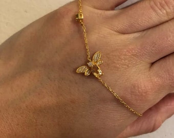 Lamoon Bee Peridot Bracelet