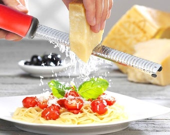 Abllore Stainless Steel Cheese Grater, Lemon Zester, Kitchen Tool for Ginger, Citrus, Nutmeg, Potato, Vegetable & Fruit