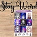 Stay Weird Boxes - Horizontal - Stay Weird - Boxes - Icons - Stickers - Life Planner - Weird Girls - Stay Weird Girls - Moth Girl