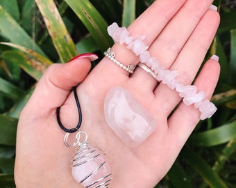 Rose quartz gift set