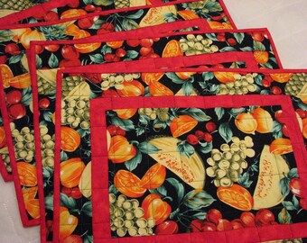 Fruit placemats | Etsy