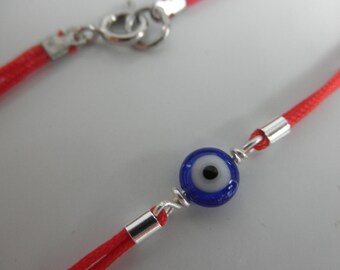 evil eye bracelet on red string