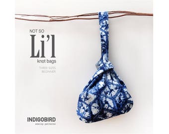 PATTERN, Knitting Bag, Project Bag, Knot Bag, Everyday Bag, Bag Pattern, PDF, Japanese knot bag, Teacher gift, DIY gift, beginner sewing