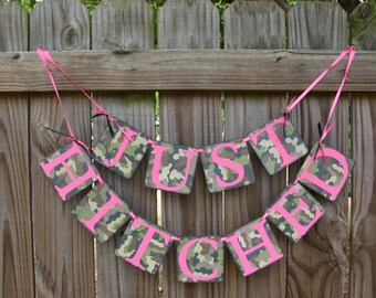 Just Hitched Wedding Burlap Banner Recién Casados Just Just Hitched Wedding Burlap Banner Recién Casados Just
