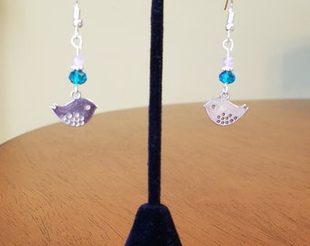 Bird Earrings, Mother's Day Jewelry, Mothers Day Gifts, Gifts for Mom, Cute Earrings