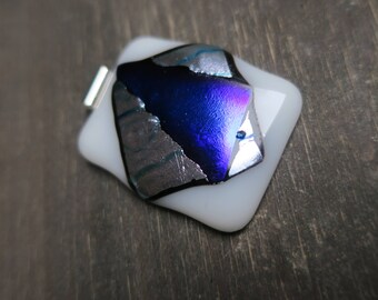 Statement Dichroic Glass Necklace