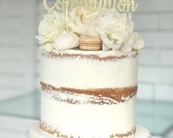 First Communion Cake Topper, First Holy Communion Cake Topper, Communion Cake Topper, First Communion Cake, Religious Cake Decoration