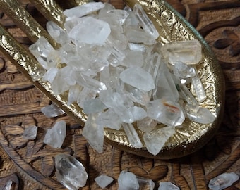 5 Natural Clear Quartz Points Lot for Grids Raw Untreated Tumbled Stones Crystal Healing Reiki Chakras Minerals