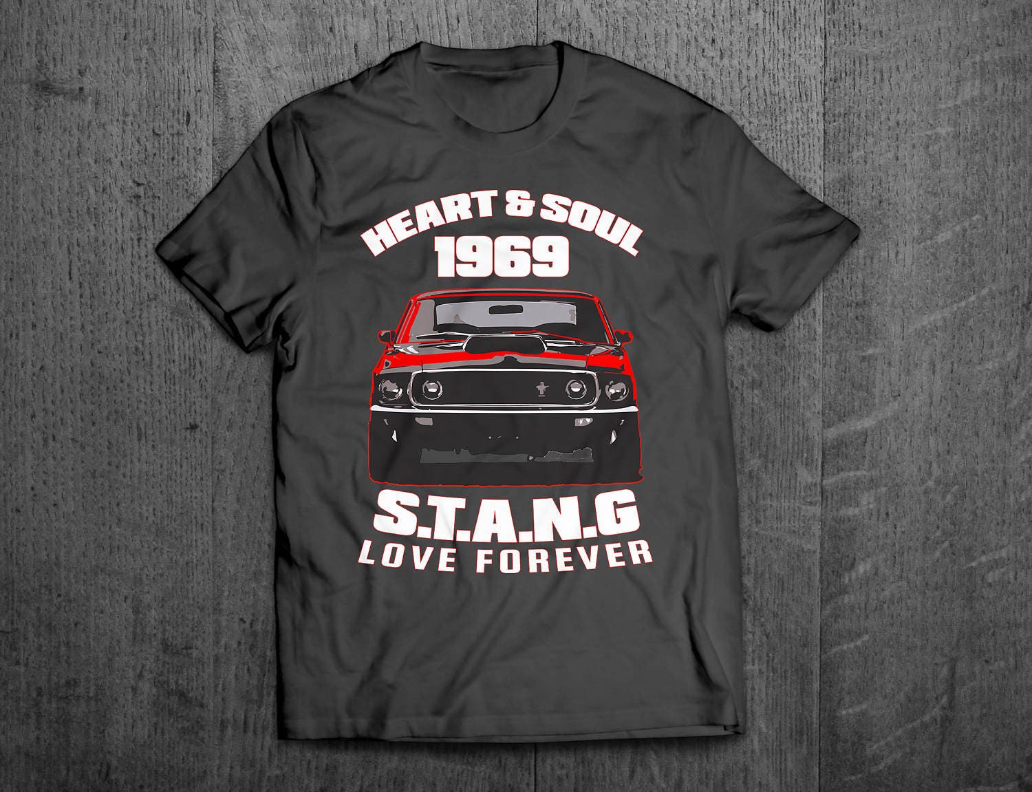 1969 mustang t shirt