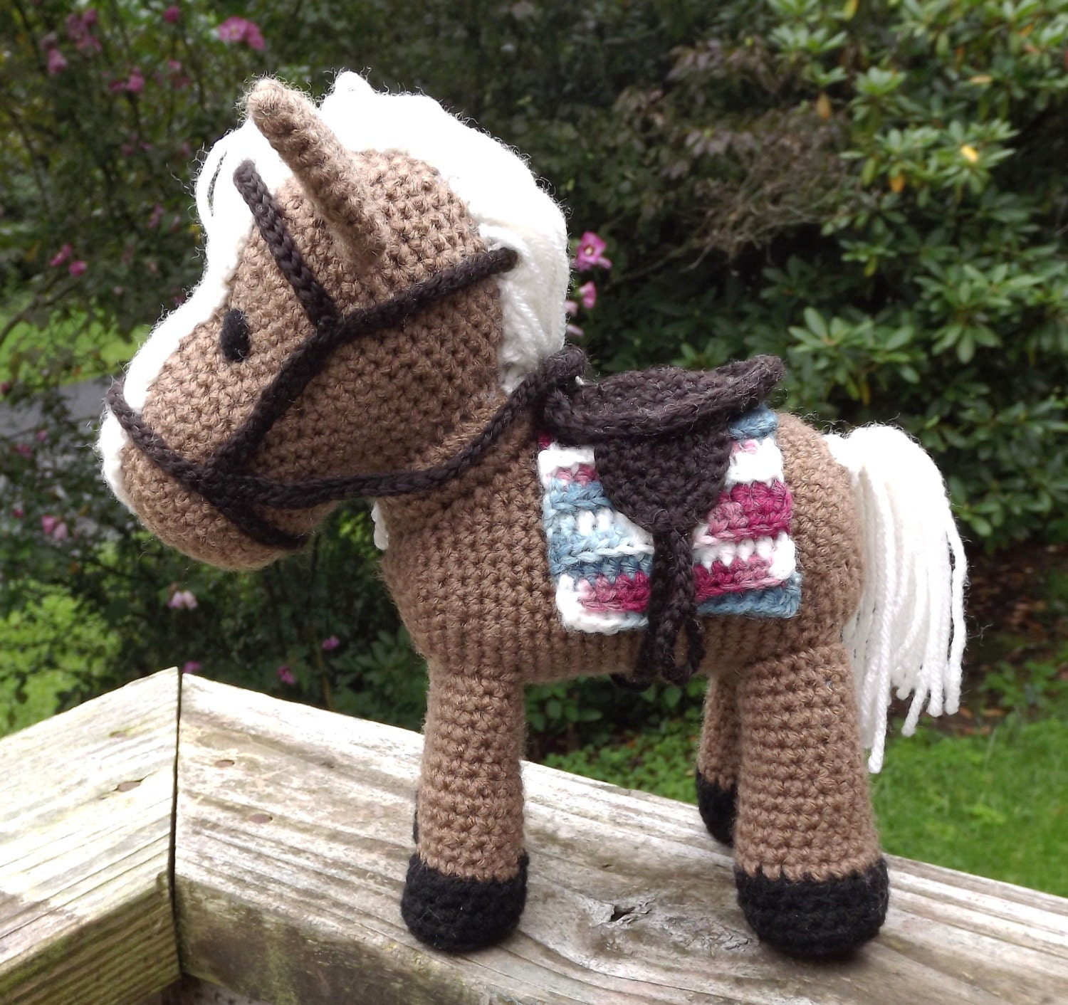 Horse Amigurumi Pattern With Removable Saddle Saddle Blanket