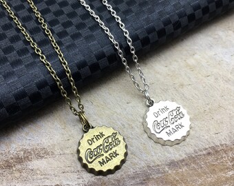BOTTLE CAP Necklace Coca Cola Bottle Cap Necklace Coca-Cola Jewelry Coca-Cola Gift Coca-Cola Necklace Coke Necklace Coke Bottle Cap Gift