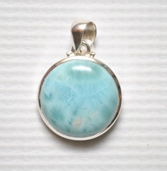 Sterling Silver Larimar Pendant #7109