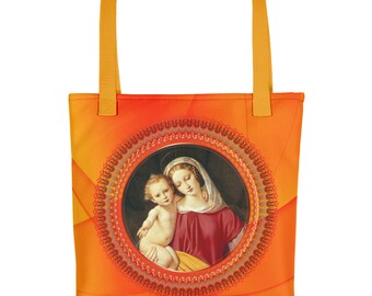 Tote bag - Virgin Mary art - Religious gift for her - Catholic gift for her - Religious gifts - Virgin Mary bag