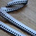 1960's woven dots cotton ribbon trim