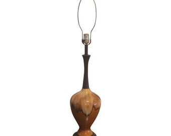 Vintage Ceramic Drip Glaze Lamp