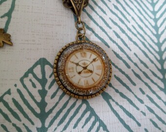 Necklace bronze 'fake watch.