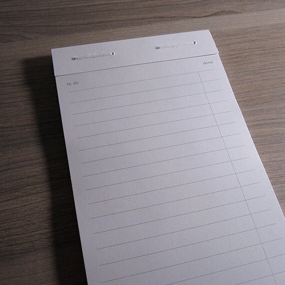 Notepad Simple To Do List Ecofriendly
