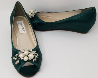 Green wedding shoes | Etsy